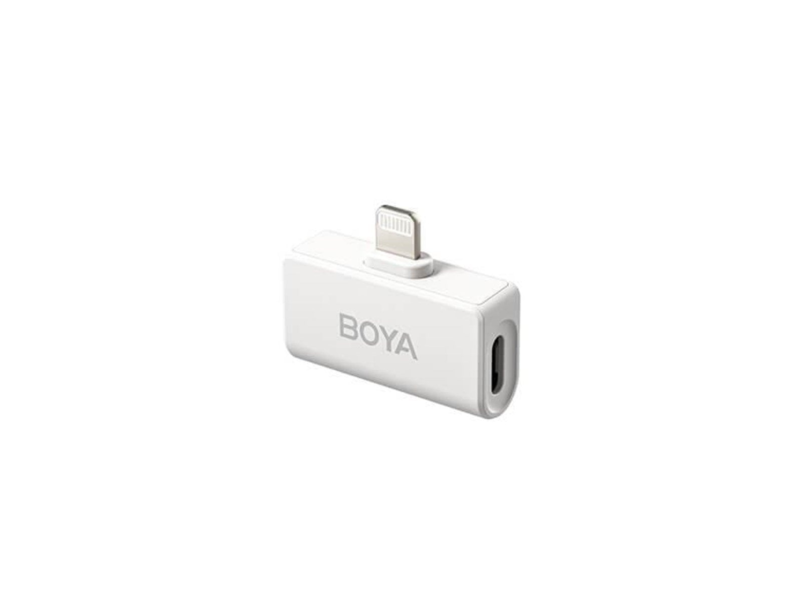 BOYA Wireless 2.4GHz Microphone x2 Omic-D Lightning White BOYA Wireless 2.4GHz Microphone x2 Omic-D Lightning White